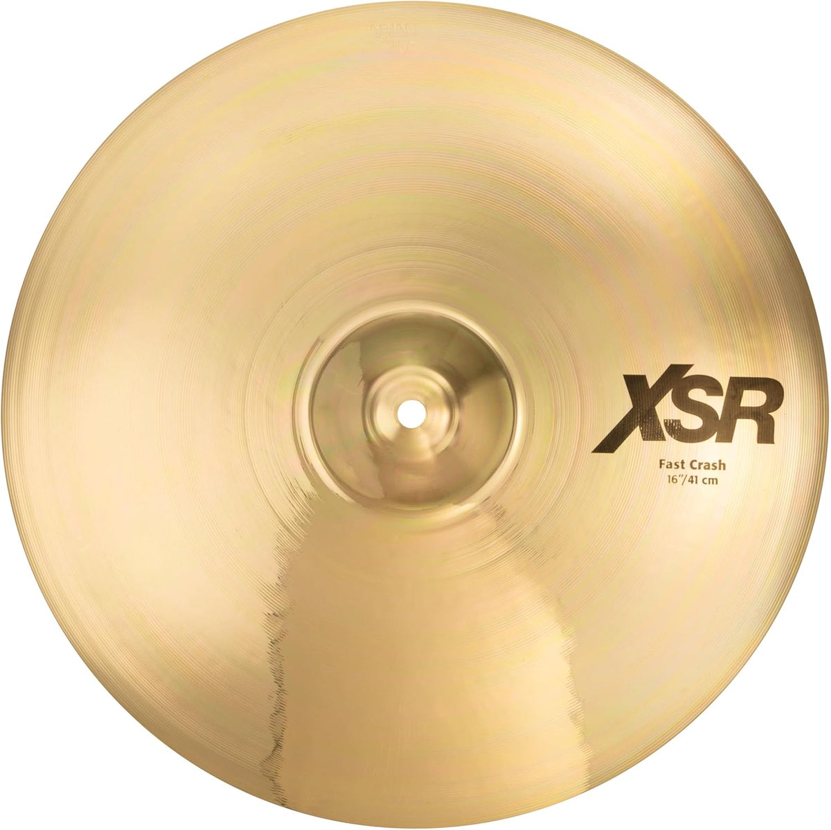 Sabian XSR 16 Inch Fast Crash Cymbal l Brilliant Finish l B20 Bronze Alloy l 80% Copper - 20% Tin l Made in Canada l Model XSR1607B