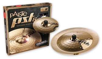 Paiste PST 8 Reflector Rock Effects Pack l Includes 10 Inch Splash & 18 Inch China Cymbals