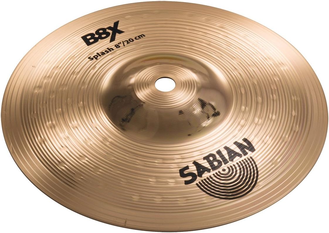 Sabian B8X Series 8 Inch Splash Cymbal l B8 Bronze Alloy l 92% Copper - 8% Tin l Made in Canada l Model 40805X