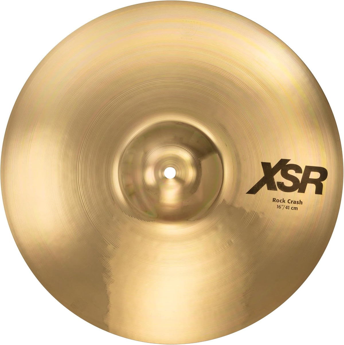 Sabian XSR 16 Inch Rock Crash Cymbal l Brilliant Finish l B20 Bronze Alloy l 80% Copper - 20% Tin l Made in Canada l Model XSR1609B