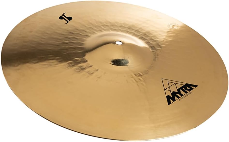 Stagg MYRA 17 Inch Rock Crash Cymbal l Brilliant Finish l B20 Bronze Alloy l 80% - 20% Tin l Model MYR-CR17B