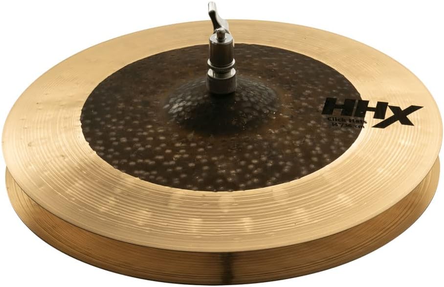 Sabian HHX 14 Inch Click Hi Hat Cymbals l B20 Bronze Alloy l 80% Copper - 20% Tin l Made in Canada l Model 11402XNC