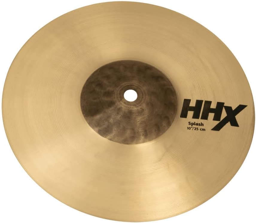 Sabian HHX 10 Inch Splash Cymbal l Brilliant Finish l B20 Bronze Alloy l 80% Copper - 20% Tin l Made in Canada l Model 11005XB