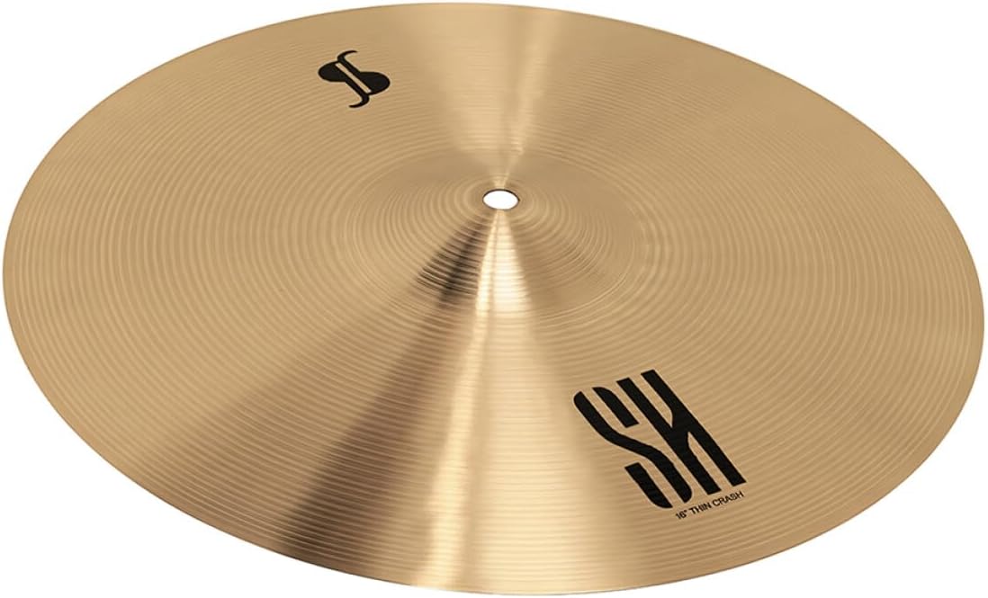 Stagg SH Series 16 Inch Thin Crash Cymbal l B20 Bronze Alloy l 80% - 20% Tin l Model SH-CT16R