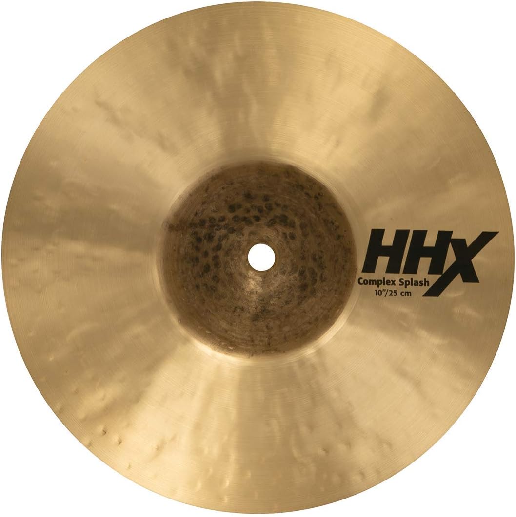 Sabian HHX 10 Inch Complex Splash Cymbal l B20 Bronze Alloy l 80% Copper - 20% Tin l Made in Canada l Model 11005XCN