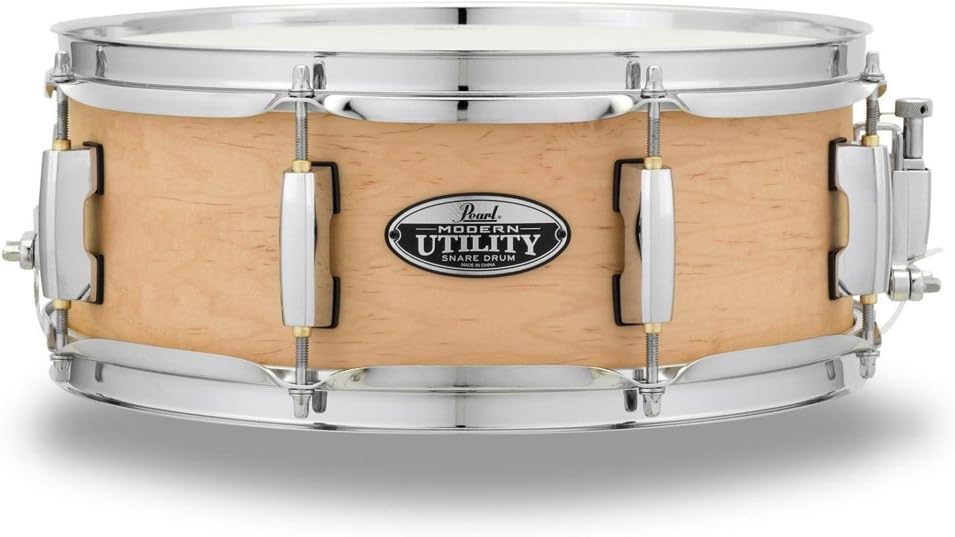 Pearl MUS1350M224 Modern Utility 13"x5" Maple Snare Drum, Matte Natural