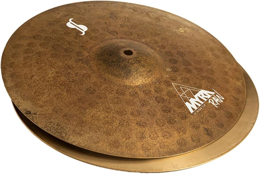 Stagg MYRA 14 Inch Raw Hi Hat Cymbals l B20 Bronze Alloy l 80% - 20% Tin l Model MYR-HR14RW