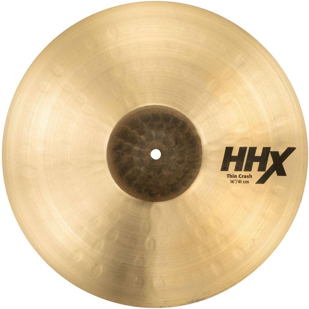 Sabian HHX 16 Inch Thin Crash Cymbal l B20 Bronze Alloy l 80% Copper - 20% Tin l Made in Canada l Model 11606XTN