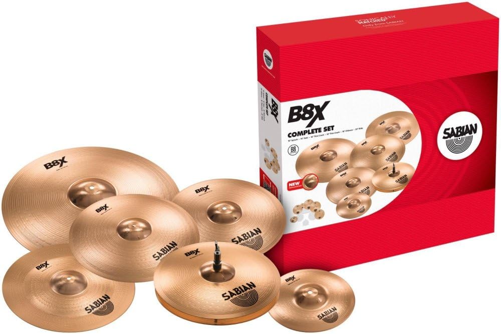 Sabian B8X The Complete Set l B20 Bronze Alloy l 80% Copper - 20% Tin l Made in Canada l Model 45006X