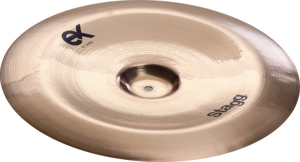 Stagg EX Series 18 Inch Medium China Cymbal l Brilliant Finish l B8 Bronze Alloy l 92% Copper - 8% Tin l Model EX-CH18B