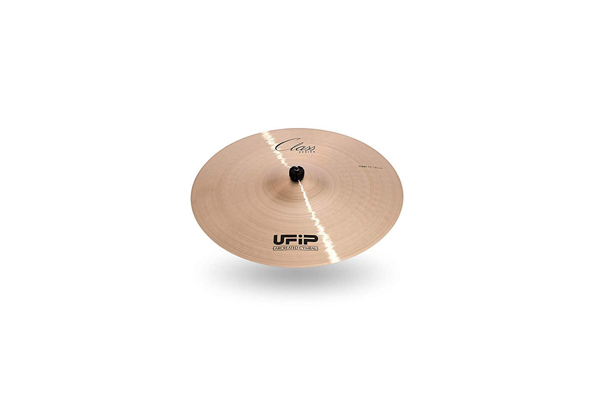 Ufip CS-14L Class Series 14 Inch Light Crash Cymbal l B20 Bronze Alloy l Hand-Crafted in Italy Since 1931 utilizing our Exclusive Rotocasting Process