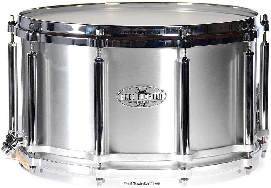 Pearl Free Floating 14 Inch x 8 Inch Seamless Aluminum Snare Drum - Model FTAL1480