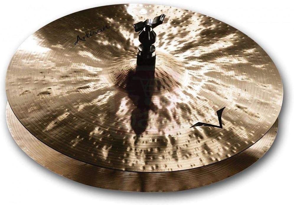 Sabian Artisan 14 Inch Hi Hat Cymbals l B20 Bronze Alloy l 80% Copper - 20% Tin l Made in Canada l Model A1402