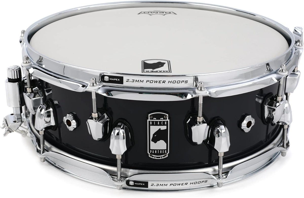Mapex Black Panther Razor 14 Inch x 5 Inch Snare Drum l Dark Grey Finish l Model BPNML4500CGD