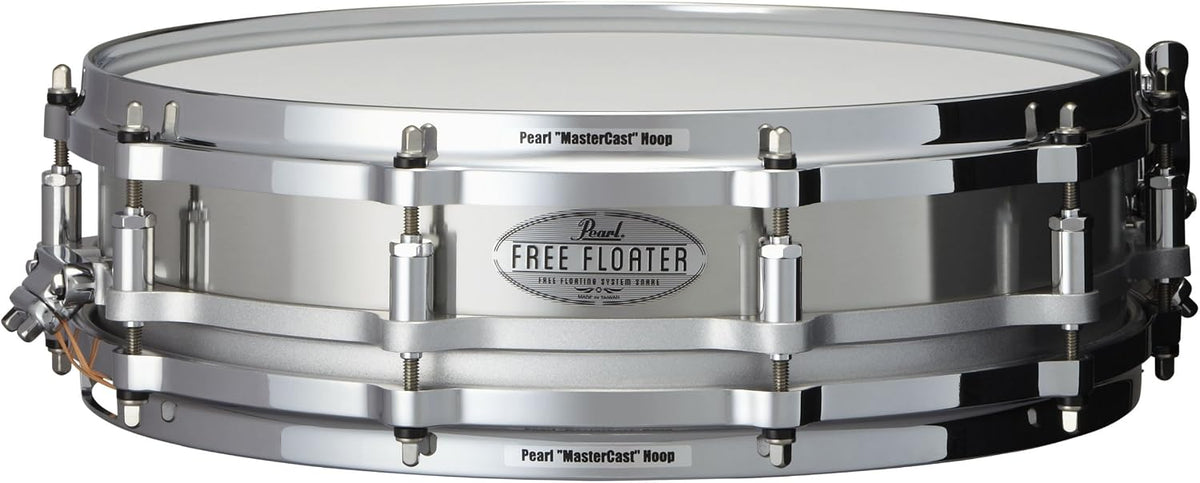 Pearl Free Floating 14 Inch x 3.5 Inch Stainless Steel Snare Drum - Model FTSS1435
