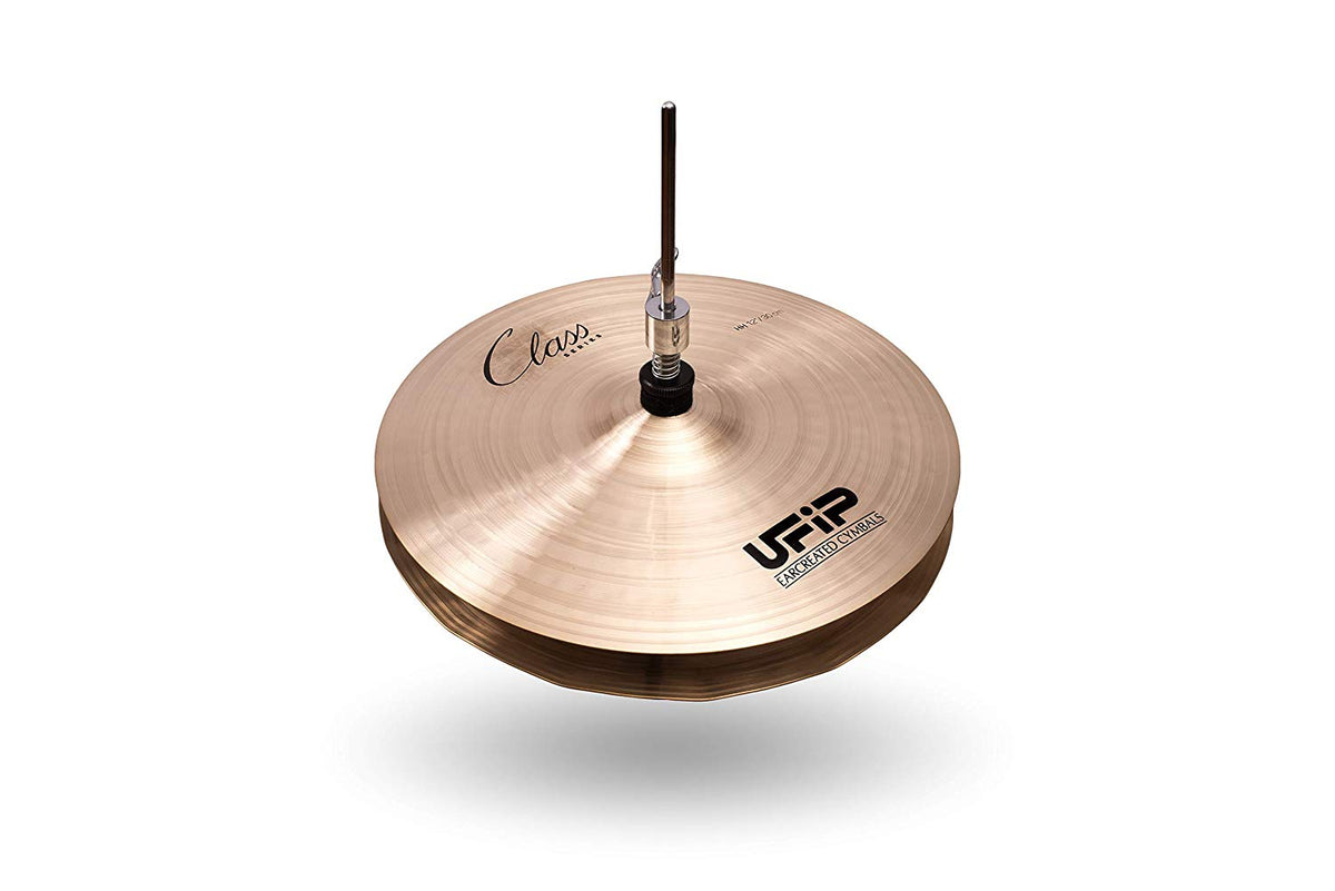 Ufip CS-12WHH Class Series 12 Inch Wave Hi Hat Cymbals l B20 Bronze Alloy l Hand-Crafted in Italy Since 1931 utilizing our Exclusive Rotocasting Process