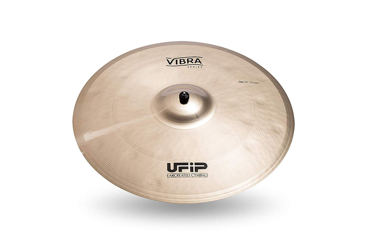 Ufip VB-22R Vibra Series 22 Inch Ride Cymbal l B20 Bronze Alloy l Hand-Crafted in Italy Since 1931 utilizing our Exclusive Rotocasting Process l Designed for Pop, Fusion, World, Rock & Acoustic