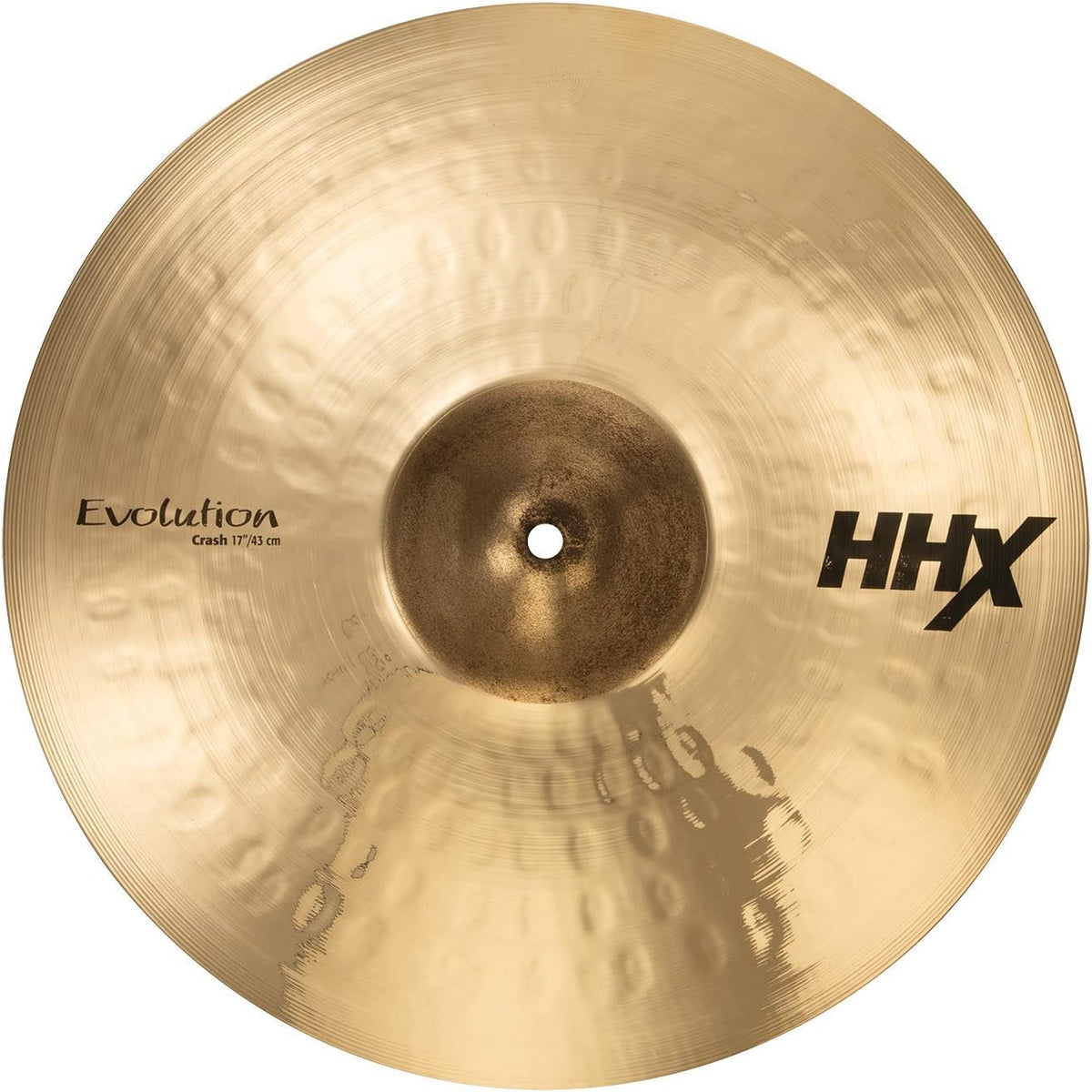 Sabian HHX 17 Inch Evolution Crash Cymbal l Brilliant Finish l B20 Bronze Alloy l 80% Copper - 20% Tin l Made in Canada l Model 11706XEB