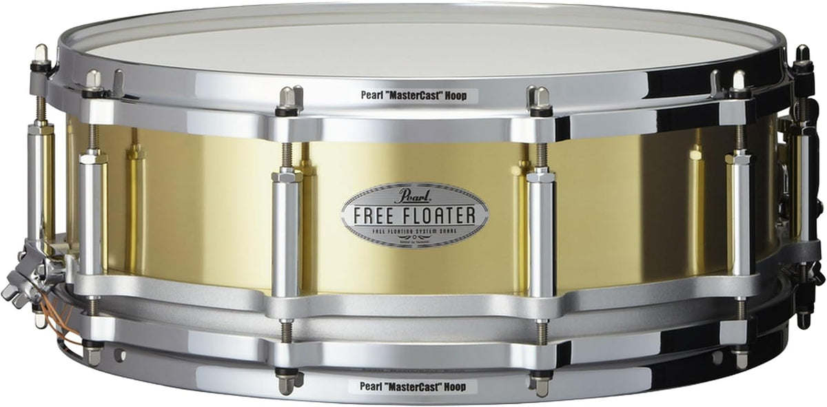 Pearl Free Floating 14 Inch x 5 Inch Brass Snare Drum - Model FTBR1450