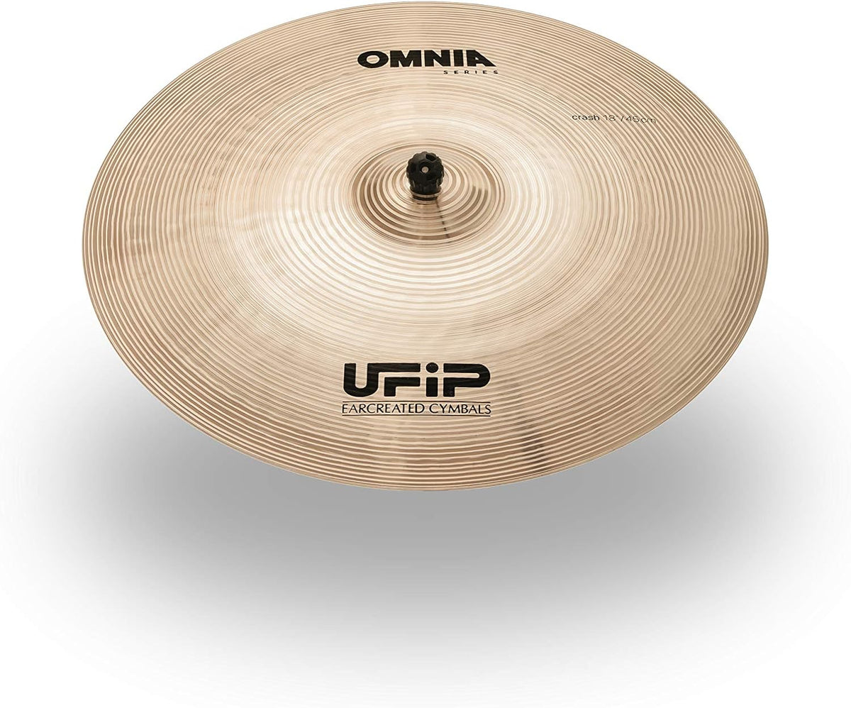 Ufip OM-18 Omnia Series 18 Inch Crash Cymbal l B20 Bronze Alloy l Hand-Crafted in Italy Since 1931 utilizing our Exclusive Rotocasting Process l Designed for Pop, Rock, Fusion & Rhythm & Blues