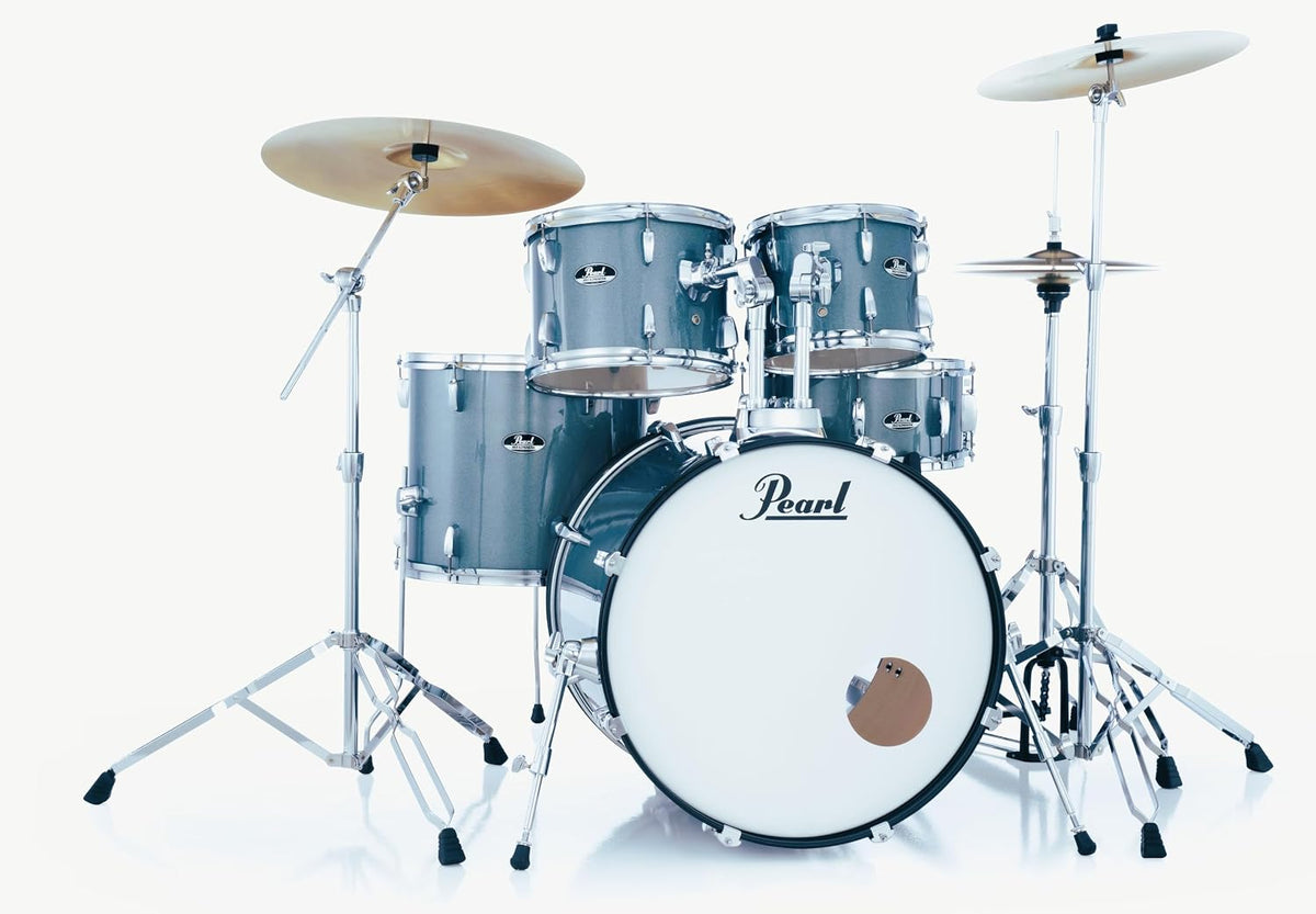 Pearl Roadshow Drum Set 5-Piece Complete Kit with Upgraded BRD Cymbals and Additional Cymbal Stand