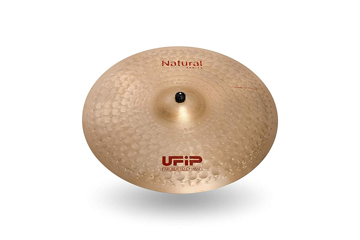 Ufip NS-19 Natural Series 19 Inch Crash Cymbal l B20 Bronze Alloy l Hand-Crafted in Italy Since 1931 utilizing our Exclusive Rotocasting Process l Designed for Jazz, R&B, Fusion, Blues & Country