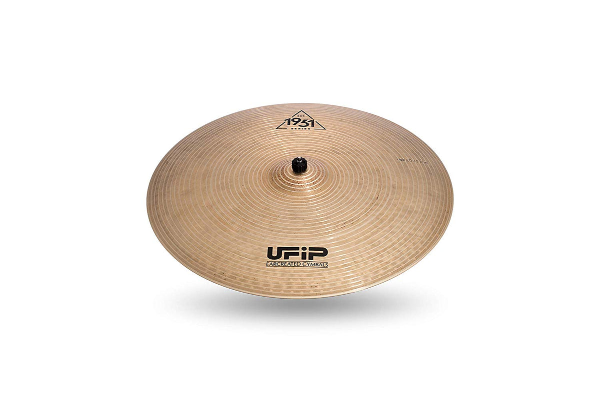 Ufip EST-20R Est. 1931 Series 20 Inch Ride Cymbal l B20 Bronze Alloy l Hand-Crafted in Italy Since 1931 utilizing our Exclusive Rotocasting Process l Designed for Jazz, Big Band, Funk & Pop