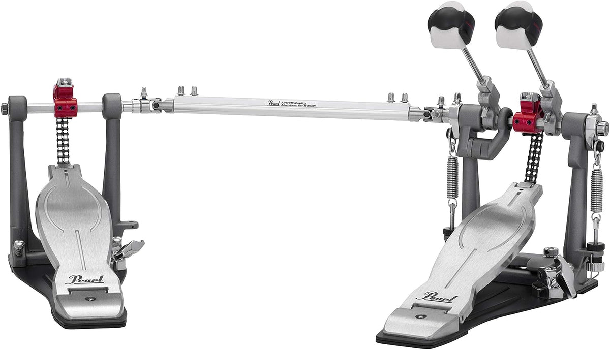 PEARL Eliminator Solo: Red Cam Double Bass Drum Kick Pedal (P1032R)