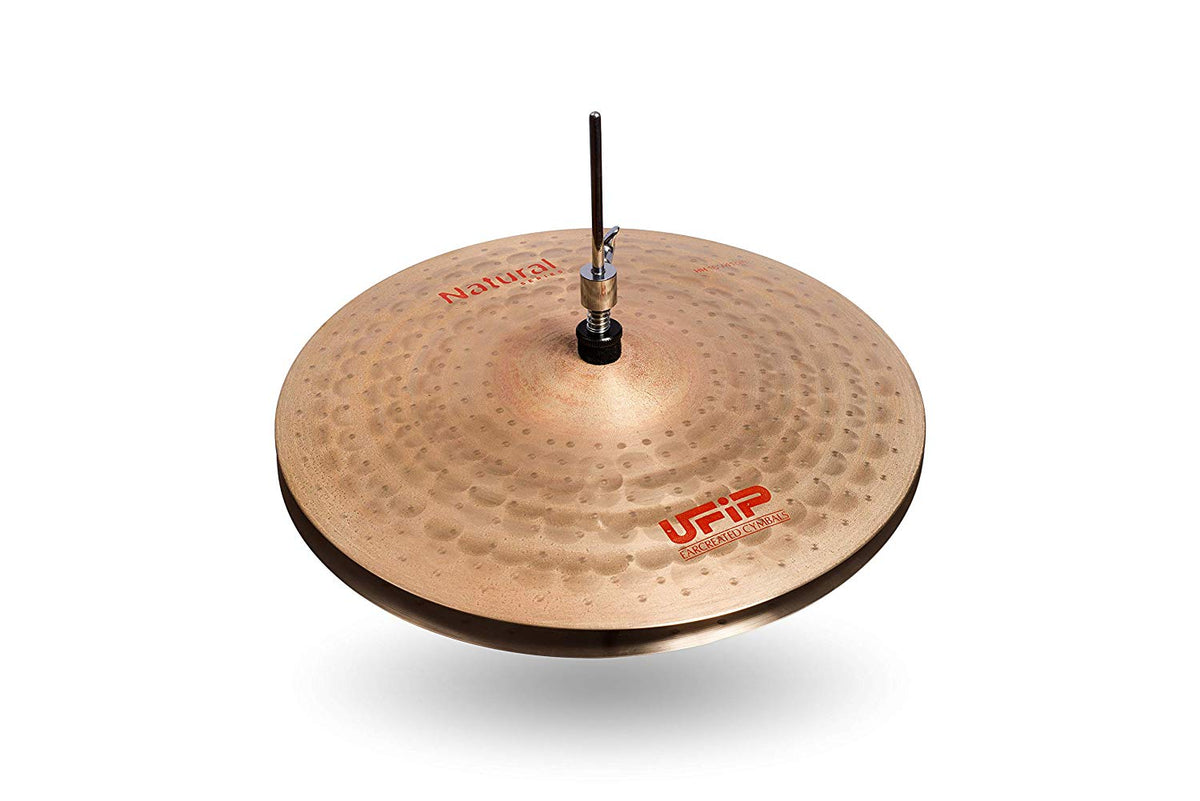Ufip NS-16LHH Natural Series 16 Inch Light Hi-Hat Cymbals l B20 Bronze Alloy l Hand-Crafted in Italy Since 1931 utilizing our Exclusive Rotocasting Process l Designed for Jazz, R&B, Fusion & Blues