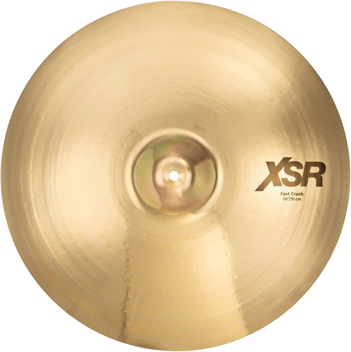 Sabian XSR 20 Inch Fast Crash Cymbal l Brilliant Finish l B20 Bronze Alloy l 80% Copper - 20% Tin l Made in Canada l Model XSR2007B