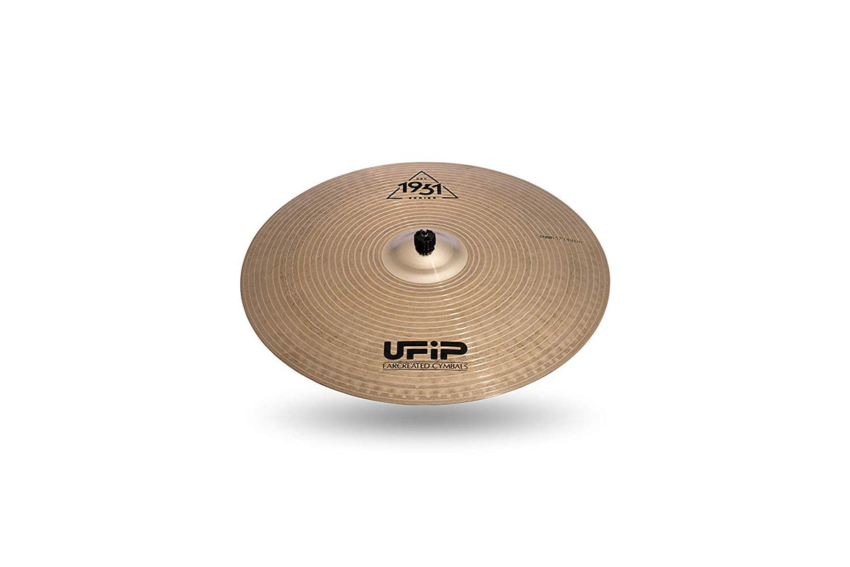 Ufip EST-17 Est. 1931 Series 17 Inch Crash Cymbal l B20 Bronze Alloy l Hand-Crafted in Italy Since 1931 utilizing our Exclusive Rotocasting Process l Designed for Jazz, Big Band, Funk & Pop