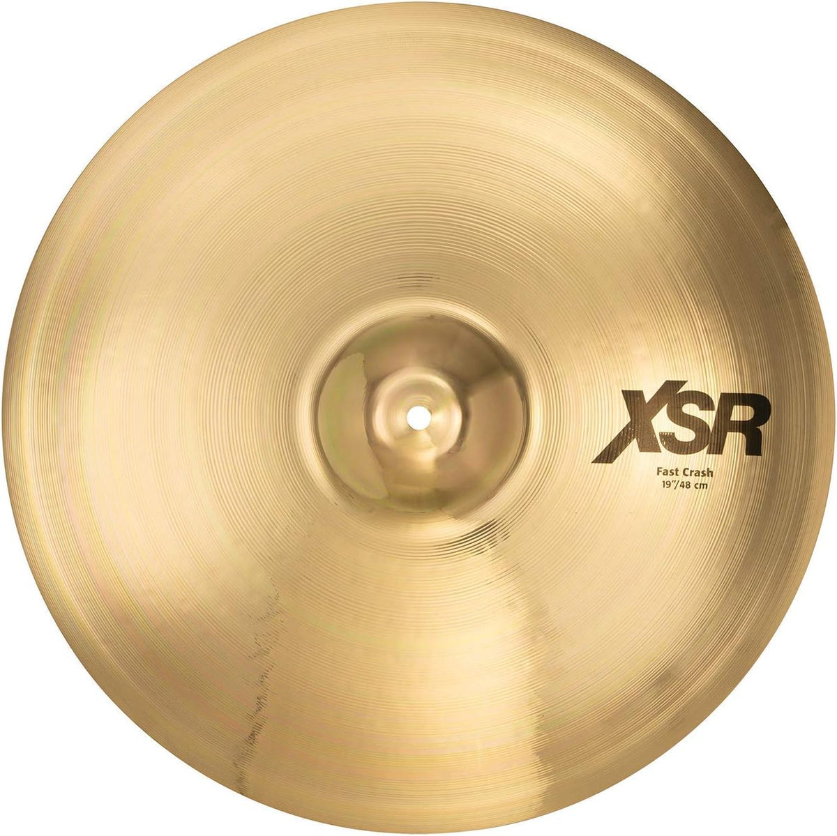 Sabian XSR 19 Inch Fast Crash Cymbal l Brilliant Finish l B20 Bronze Alloy l 80% Copper - 20% Tin l Made in Canada l Model XSR1907B