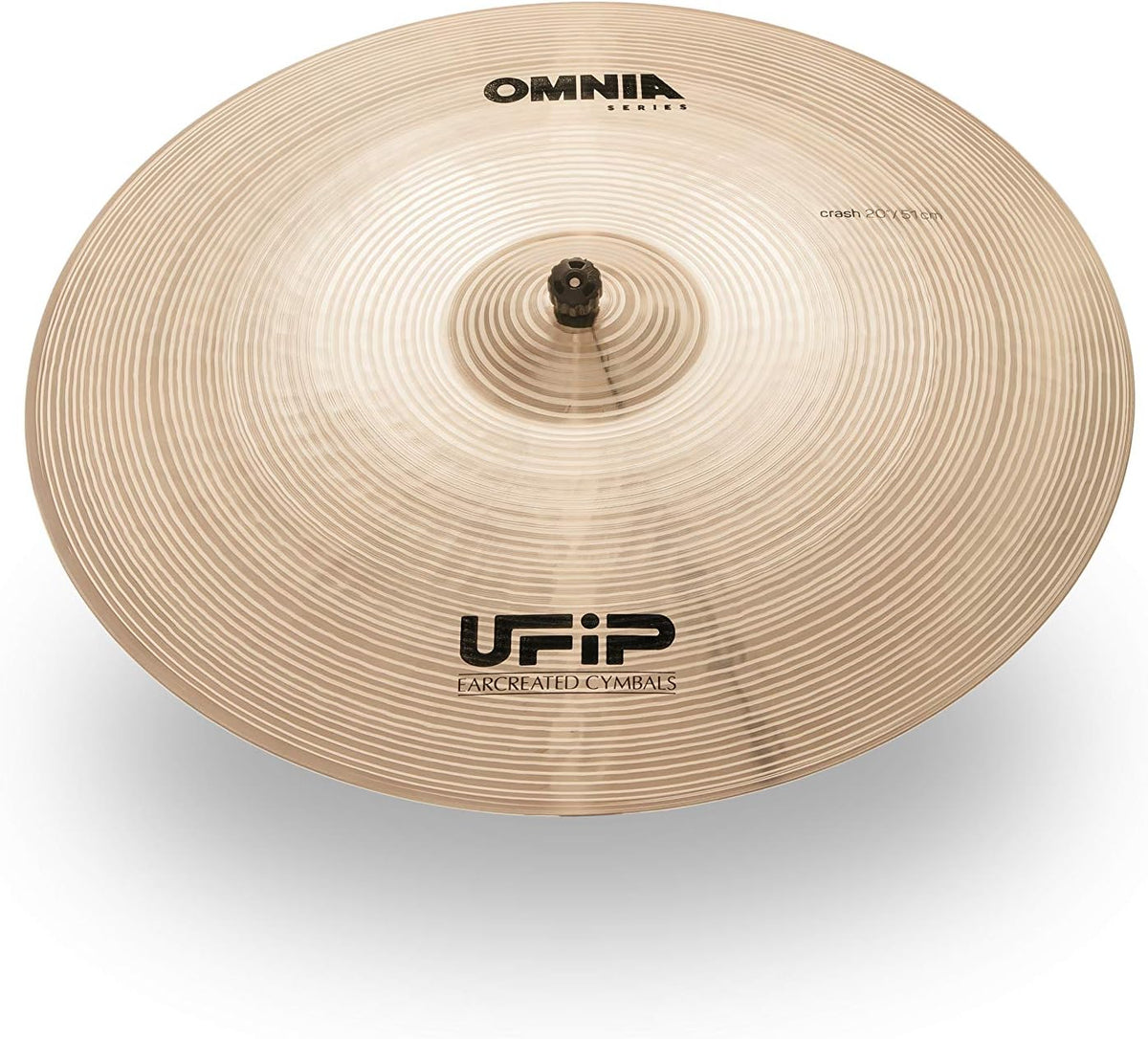 Ufip OM-20 Omnia Series 20 Inch Crash Cymbal l B20 Bronze Alloy l Hand-Crafted in Italy Since 1931 utilizing our Exclusive Rotocasting Process l Designed for Pop, Rock, Fusion & Rhythm & Blues