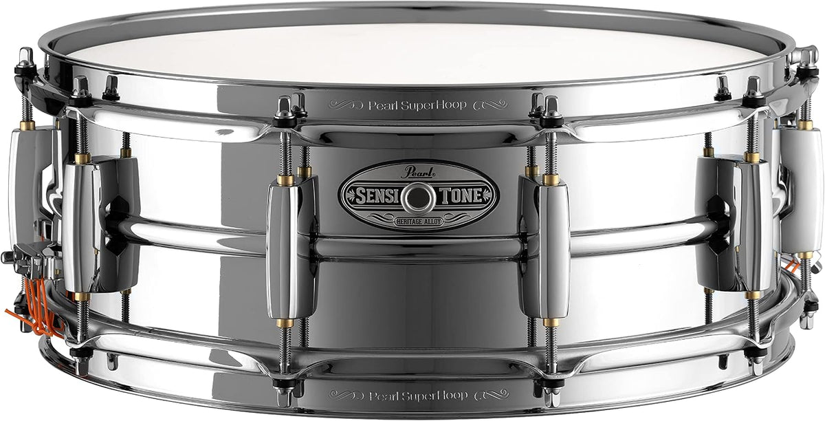 Pearl SensiTone Heritage Alloy 14 Inch x 5 Inch Beaded 1mm Steel Snare Drum - Model STH1450S