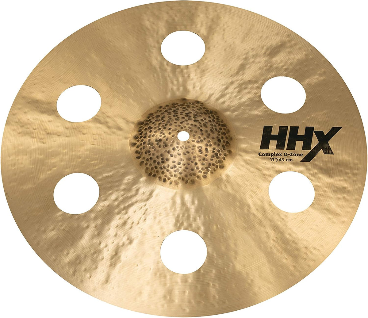 Sabian HHX 17 Inch Complex O-Zone Crash Cymbal l B20 Bronze Alloy l 80% Copper - 20% Tin l Made in Canada l Model 11700XCN