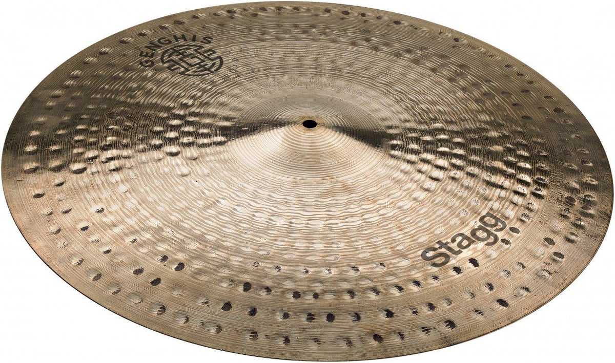 Stagg Genghis 22 Inch Medium Ride Cymbal l B20 Bronze Alloy l 80% - 20% Tin l Model GENG-RM22R