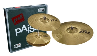 Paiste PST 3 Universal Set l Includes 14 Inch Hi-Hats, 16 Inch Crash & 20 Inch Ride Cymbals