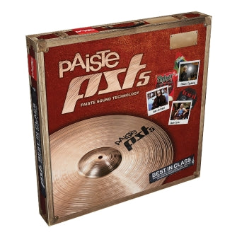 Paiste PST 5 Universal Set l Includes 14 Inch Hi Hats, 16 Inch Crash & 20 Inch Ride Cymbals