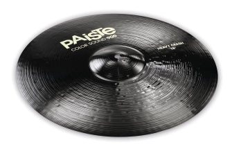 Paiste 900 Series Color Sound 18 Inch Black Heavy Crash Cymbal