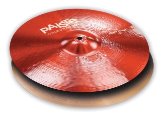 Paiste 900 Series Color Sound 15 Inch Red Heavy Hi Hat Cymbals