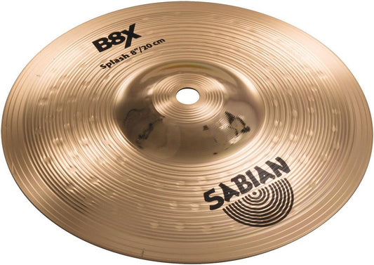Sabian B8X Series 8 Inch Splash Cymbal l B8 Bronze Alloy l 92% Copper - 8% Tin l Made in Canada l Model 40805X