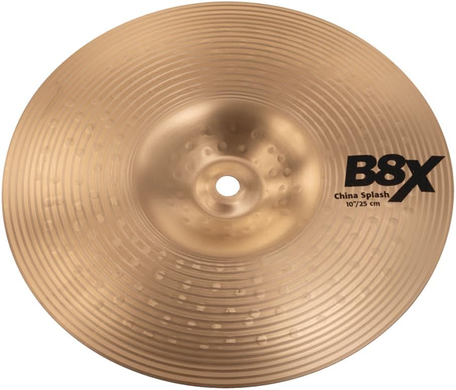Sabian B8X Series 10 Inch China Splash Cymbal l B8 Bronze Alloy l 92% Copper - 8% Tin l Made in Canada l Model 41016X