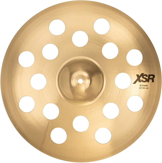 Sabian XSR 18 Inch O-Zone Crash Cymbal l Brilliant Finish l B20 Bronze Alloy l 80% Copper - 20% Tin l Made in Canada l Model XSR1800B