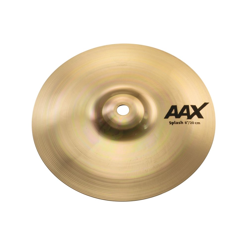 Sabian AAX 8 Inch Splash Cymbal l Brilliant Finish l B20 Bronze Alloy l 80% Copper - 20% Tin l Made in Canada l Model 20805XB