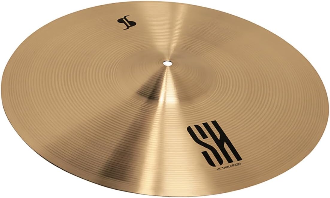 Stagg SH Series 18 Inch Thin Crash Cymbal l B20 Bronze Alloy l 80% - 20% Tin l Model SH-CT18R