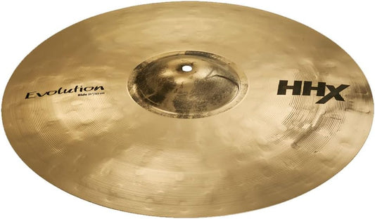 Sabian HHX 21 Inch Evolution Ride Cymbal l B20 Bronze Alloy l 80% Copper - 20% Tin l Made in Canada l Model 12112XEB