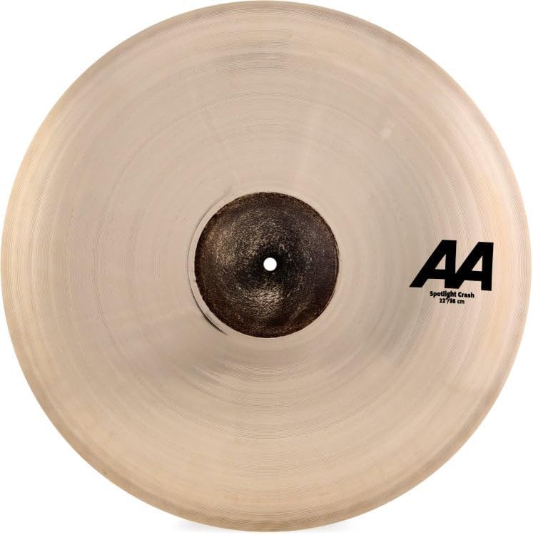 Sabian AA 22 Inch Spotlight Crash Cymbal l B20 Bronze Alloy l 80% Copper - 20% Tin l Made in Canada l Model 22206TSSLB