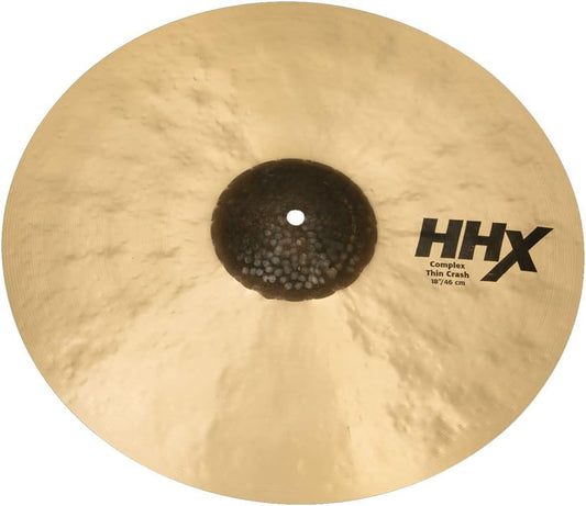 Sabian HHX 18 Inch Complex Thin Crash Cymbal l B20 Bronze Alloy l 80% Copper - 20% Tin l Made in Canada l Model 11806XCN