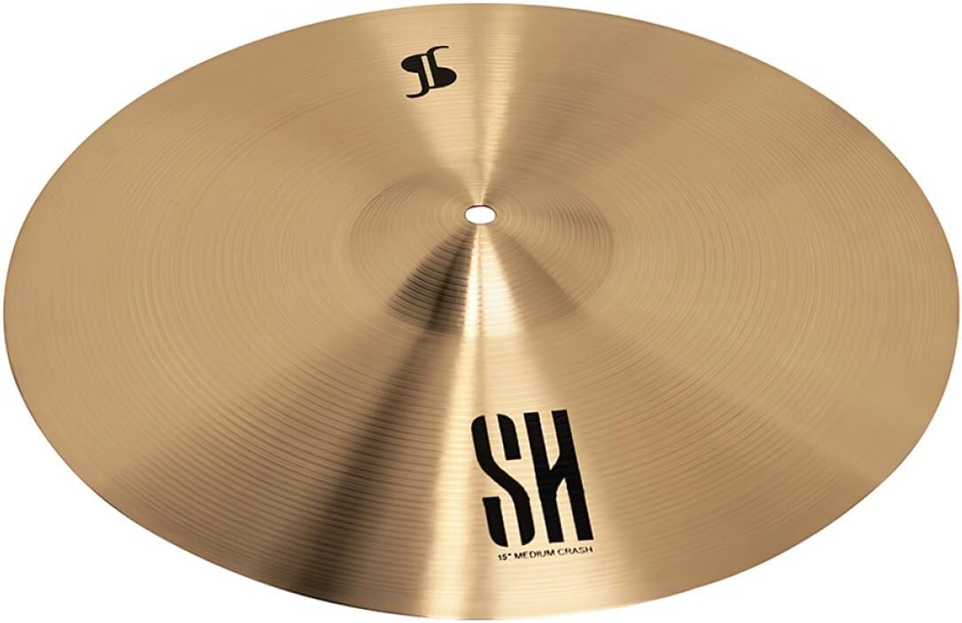 Stagg SH Series 15 Inch Medium Crash Cymbal l B20 Bronze Alloy l 80% - 20% Tin l Model SH-CM15R