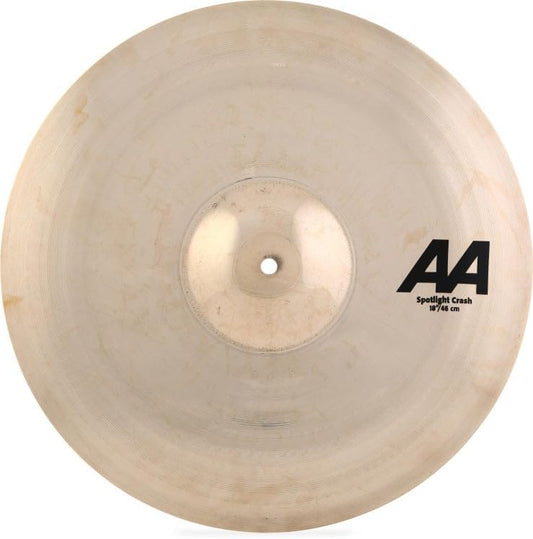 Sabian AA 18 Inch Spotlight Crash Cymbal l B20 Bronze Alloy l 80% Copper - 20% Tin l Made in Canada l Model 21806TSSLB